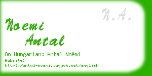 noemi antal business card