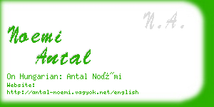 noemi antal business card
